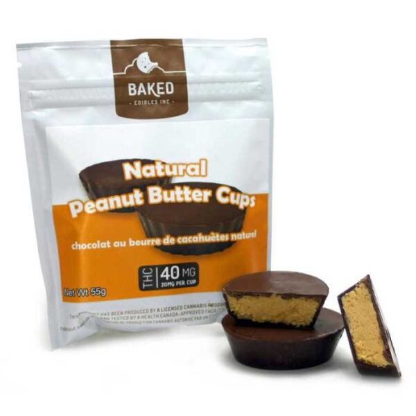 baked edibles cannabis infused food chocopeanut cup 40mg Cannabis Infused Choco Peanut Cup